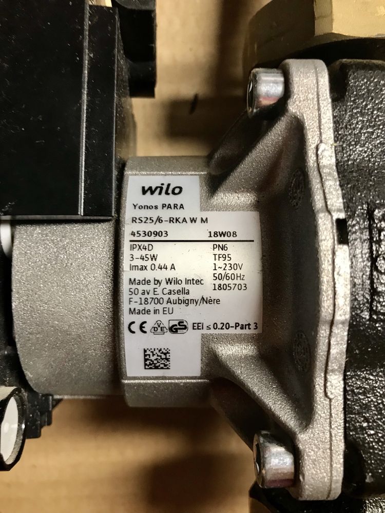Pompa wilo yonos para rs25/6
