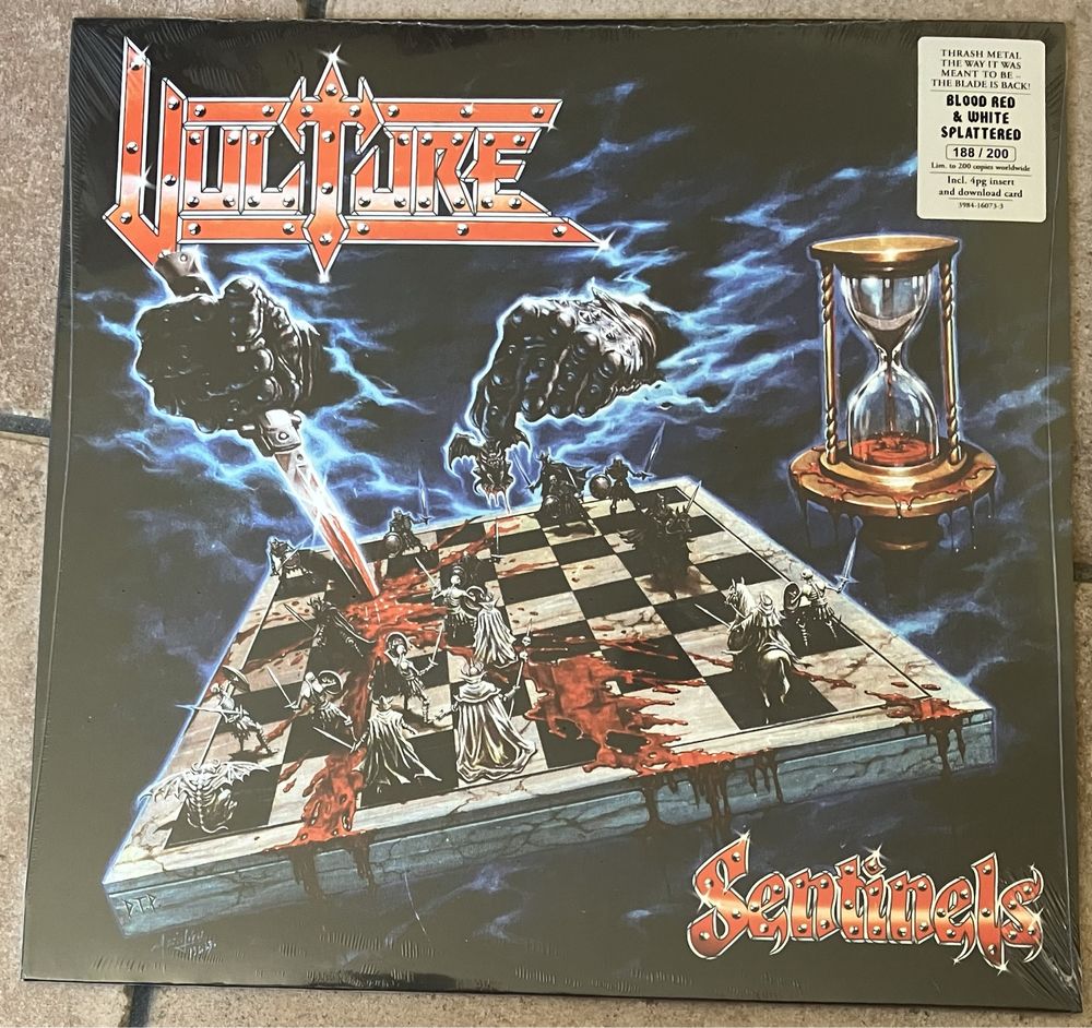 VULTURE - Sentinels LP - ltd 200 Blood Red & White Splattered Vinyl