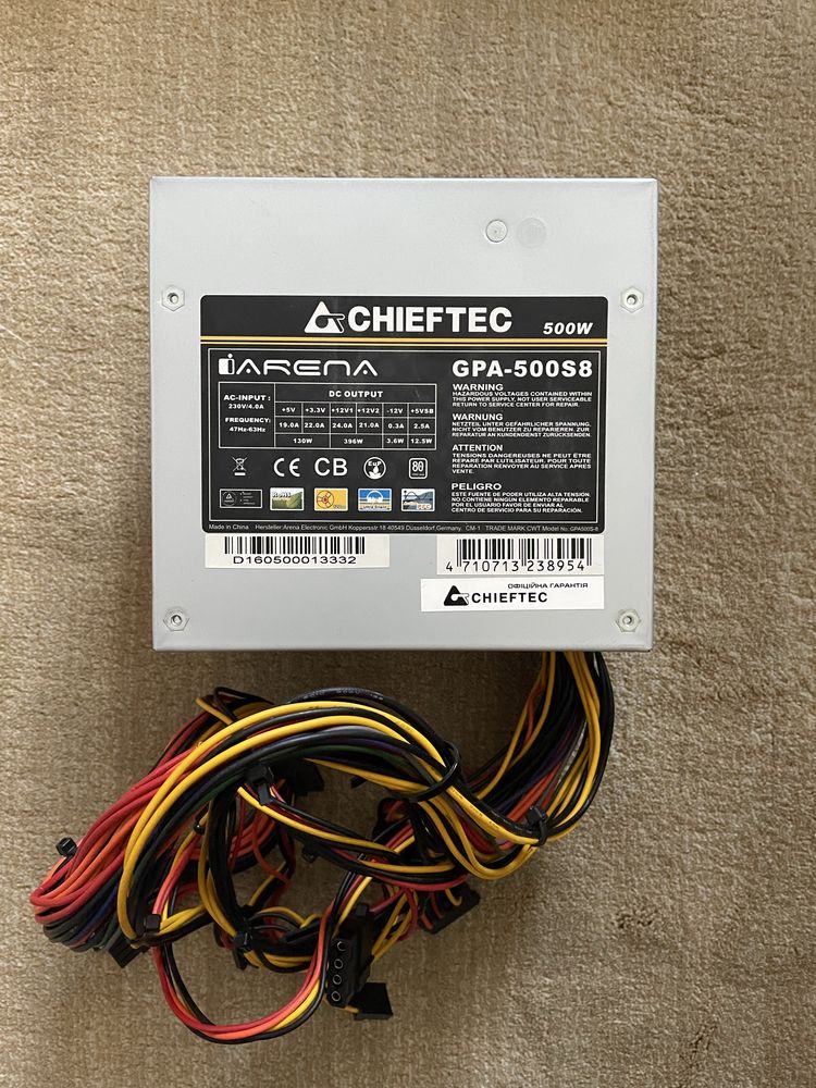 Блок питания Chieftec 500w