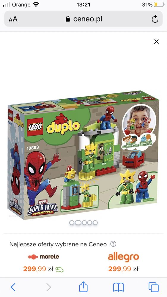 Lego duplo spiderman vs electro