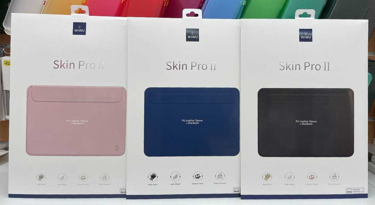 Чехол папка WIWU Skin Pro II Leather Sleeve MacBook Макбук Air/Pro