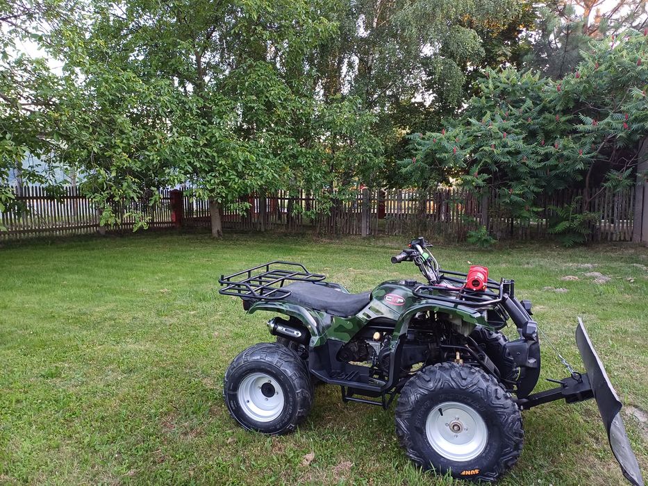 Quad 200 bashan z pługiem do sniegu