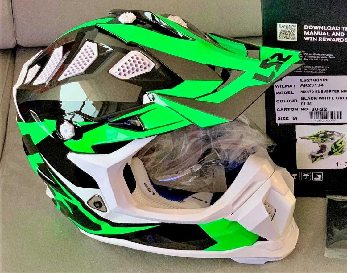 Capacete NOVO Ls2 MX470 Subverter Nimble Off-road. Tamanho M