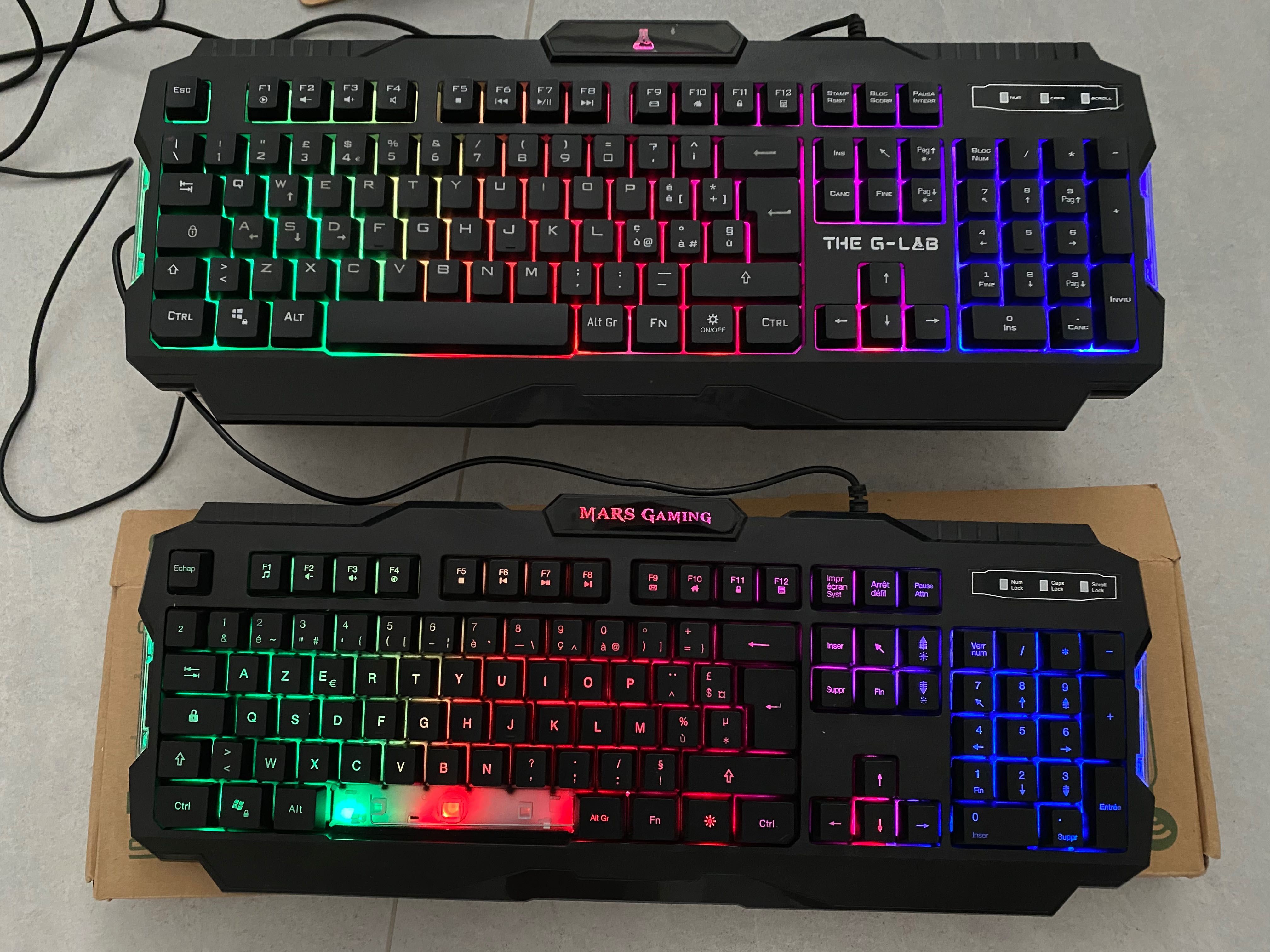 2szt Nowe klawiatury RGB Mars Gaming G-Lab