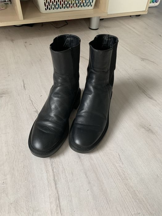 Botki sztyblety kozaki Zara r. 36 skóra naturalna skórzane
