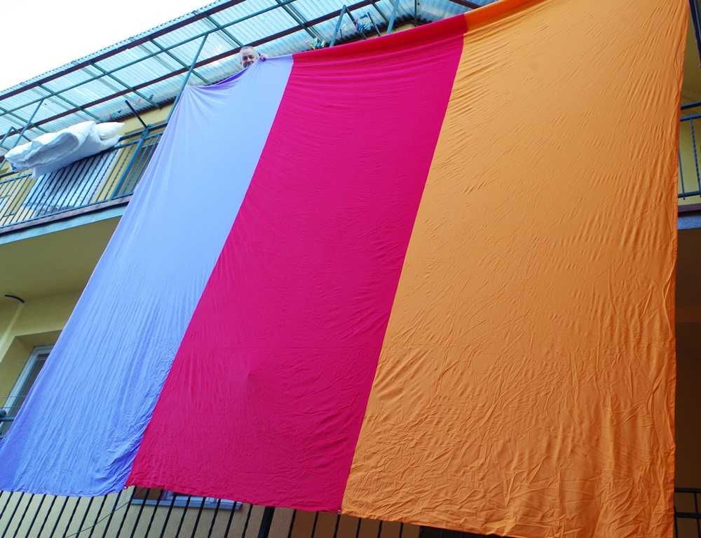 Dekoracja- ekran - tkanina dekoracyjna pod sufit