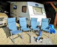 Fotele Livarno lekkie aluminiowe 4 szt  Caravaningowe