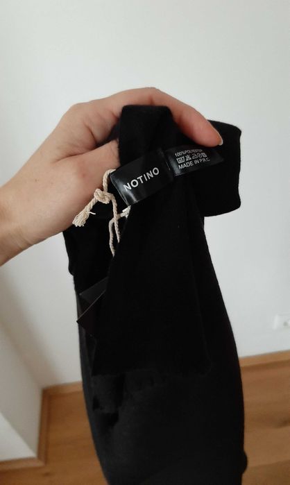 czarny szal chusta na prezent