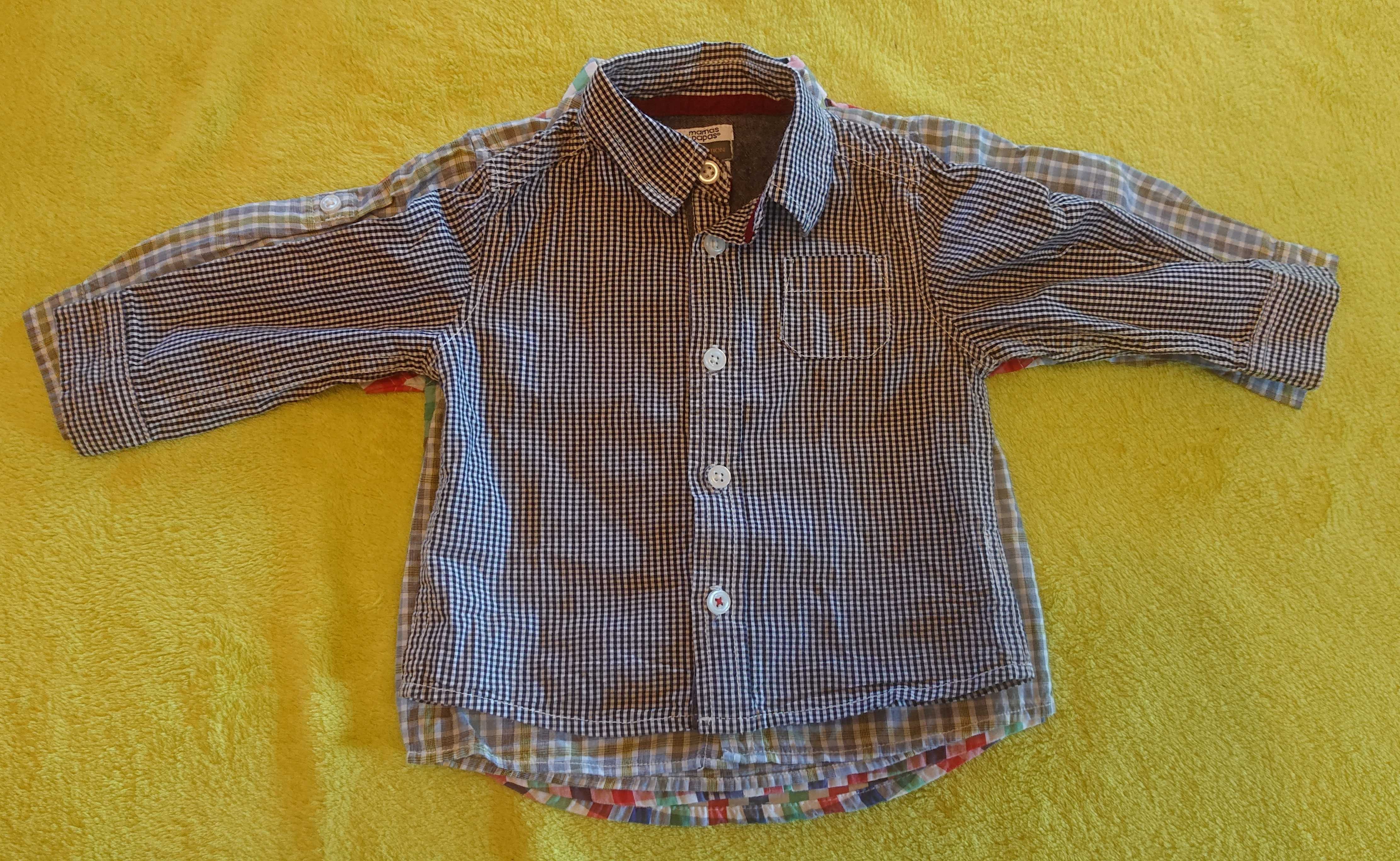 3 x koszula / Mamas & papas / Zara baby / Schnizler / ok. 74