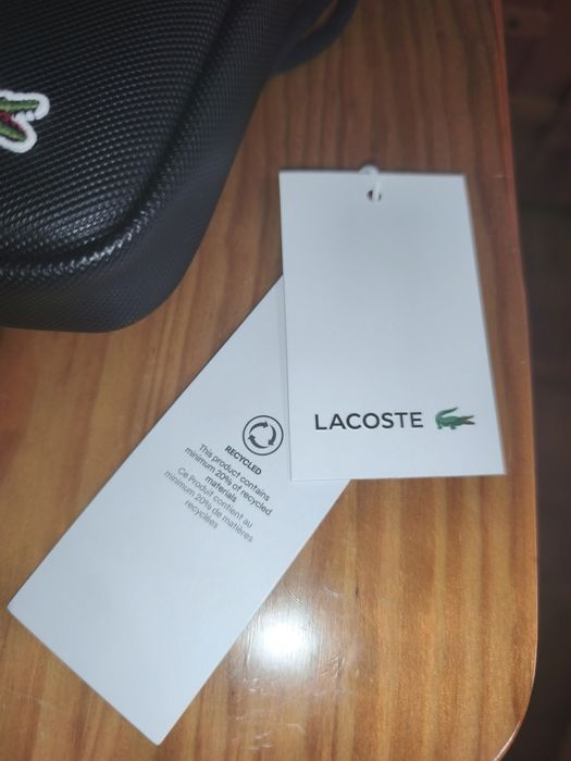 Lacoste Crossbody Bag Black .
