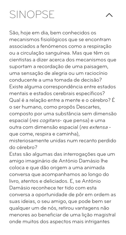 “O Erro de Descartes”, António Damásio