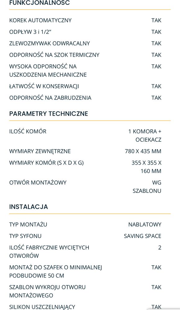 Zlewozmywak Kernau
