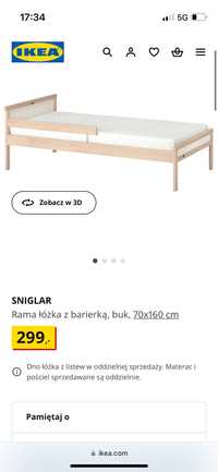 Łóżeczko Ikea SIGLAR