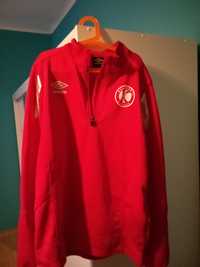 Bluza UMBRO na zamek, roz M,CORE SWEAT HALF ZIP RED,quickdry,stanBDB !