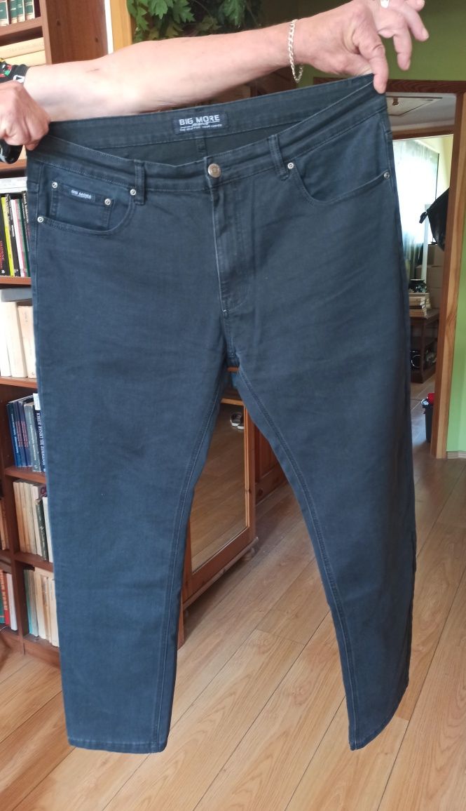 Spodnie jeans męskie, duży rozmiar