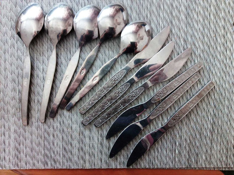 Sztućce z okresu ZSRR nierdzewne