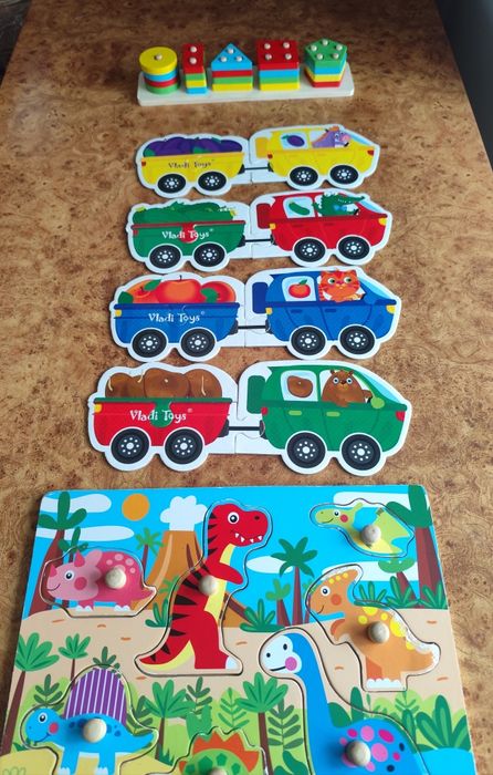 Дерев'яний сортер пазли звірочепи