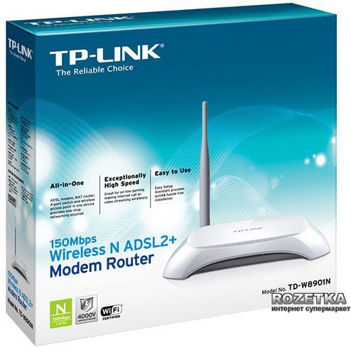 TP-Link TD-W8901N ADSL только для Укртелеком и Вега технология ADSL