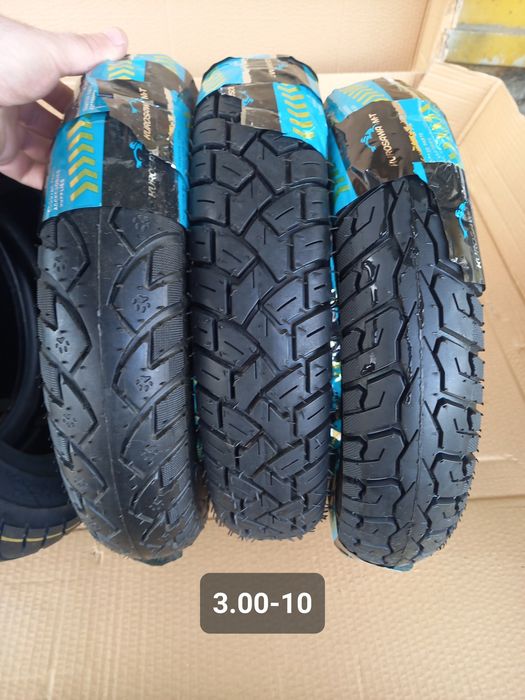Шина/Резина на мопед Новые 3.00-10* 90/90-10* 3.50-10* 110/90-10