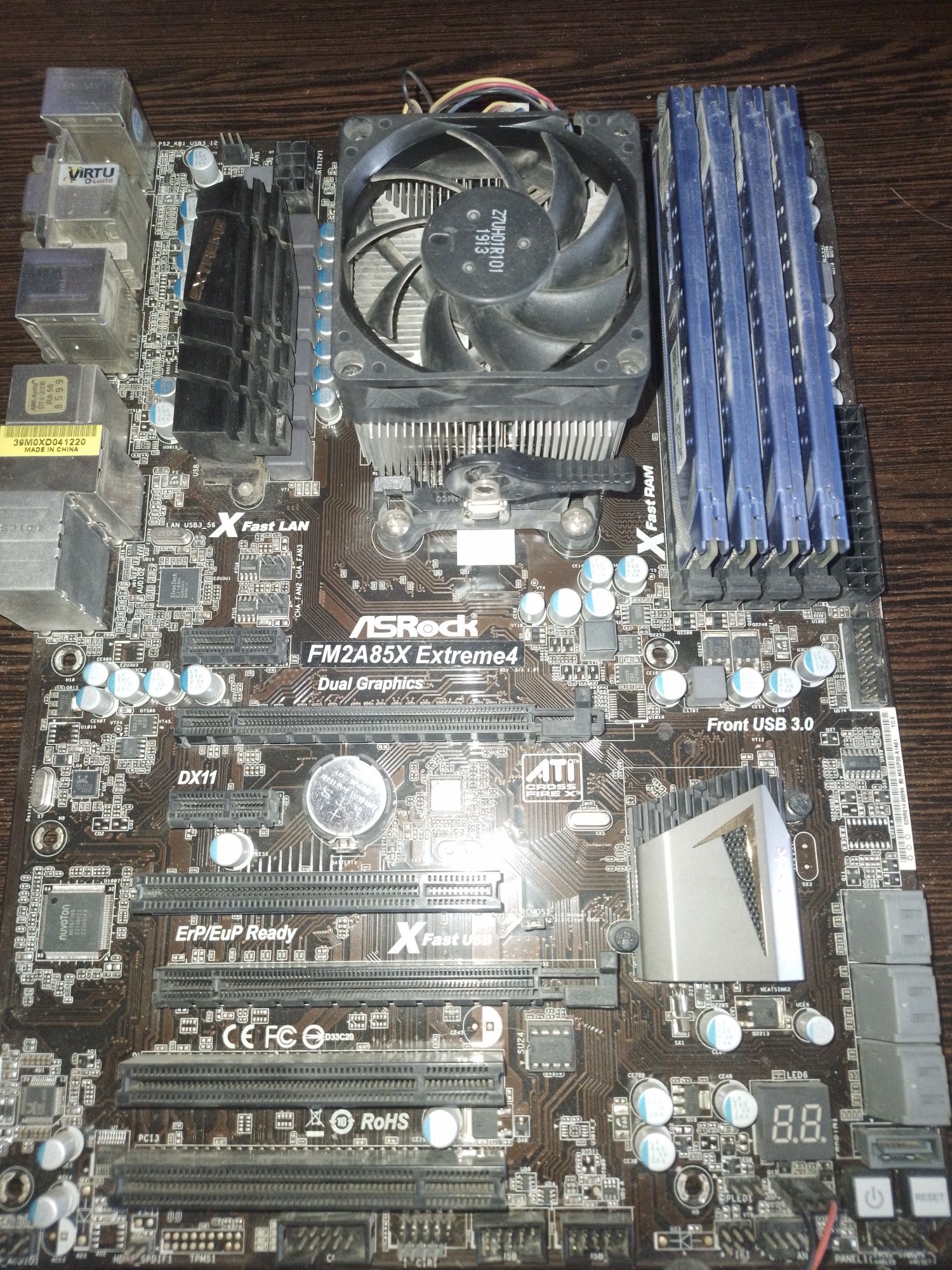 Komplekt Cpu  4×3.9Ghz+ Płyta +ddr 16g