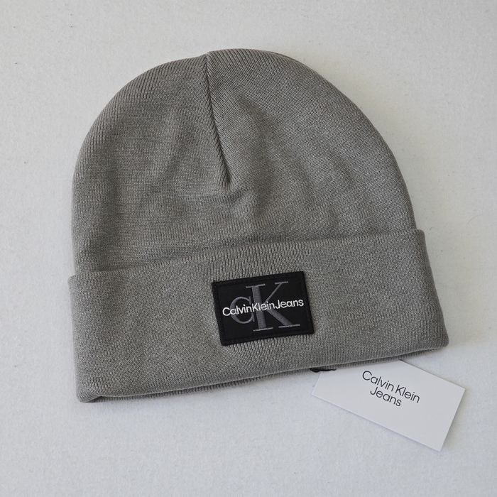 Шапка Calvin Klein Jeans Grey Heather | Унісекс, зимова, фліс