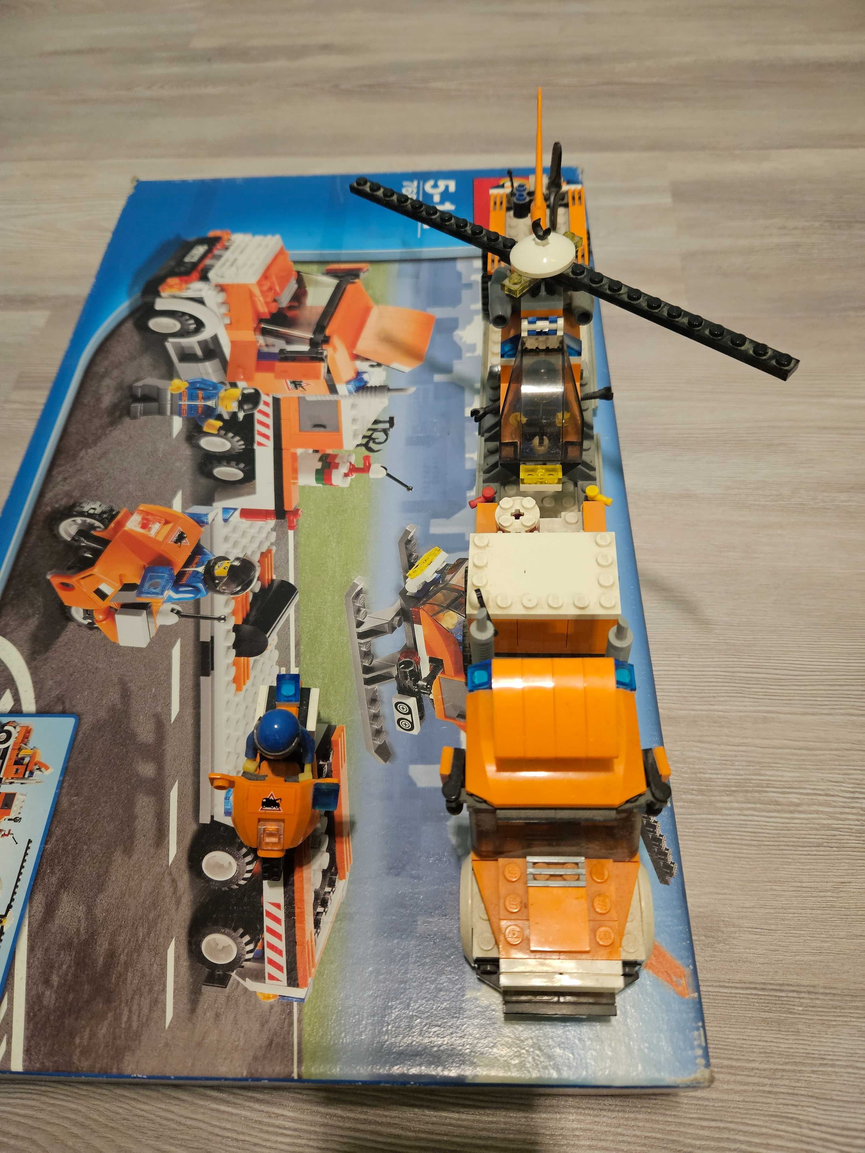 LEGO City 7686 laweta do transportu helikoptera + motor