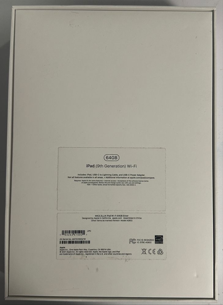 Apple iPad 9. generacja Srebrny 64GB