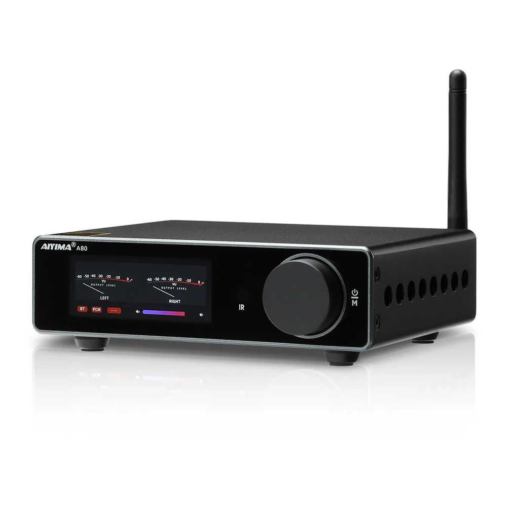 Підсилювач звуку AIYIMA A80 + ЦАП Bluetooth 5.1 з блоком живлення 48 V