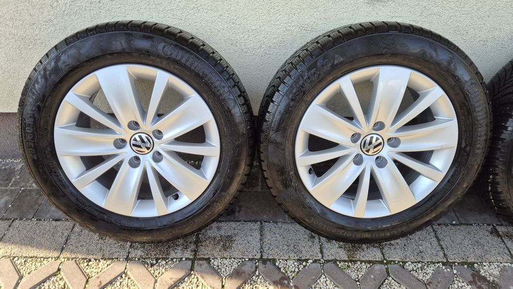Koła felgi aluminiowe 16" VW Sharan 5x112 opony zimowe