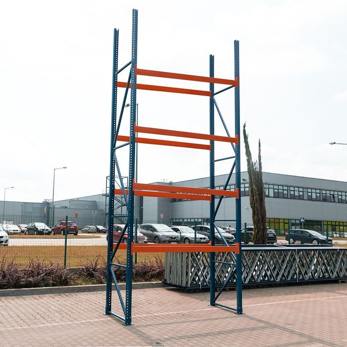 Regał magazynowy paletowy POLYPAL moduł bazowy H - 1280 cm 2000 kg