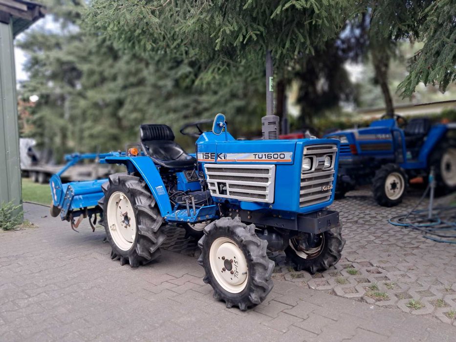traktorek ISEKI TU 1600 z glebogryzarką, zadbany