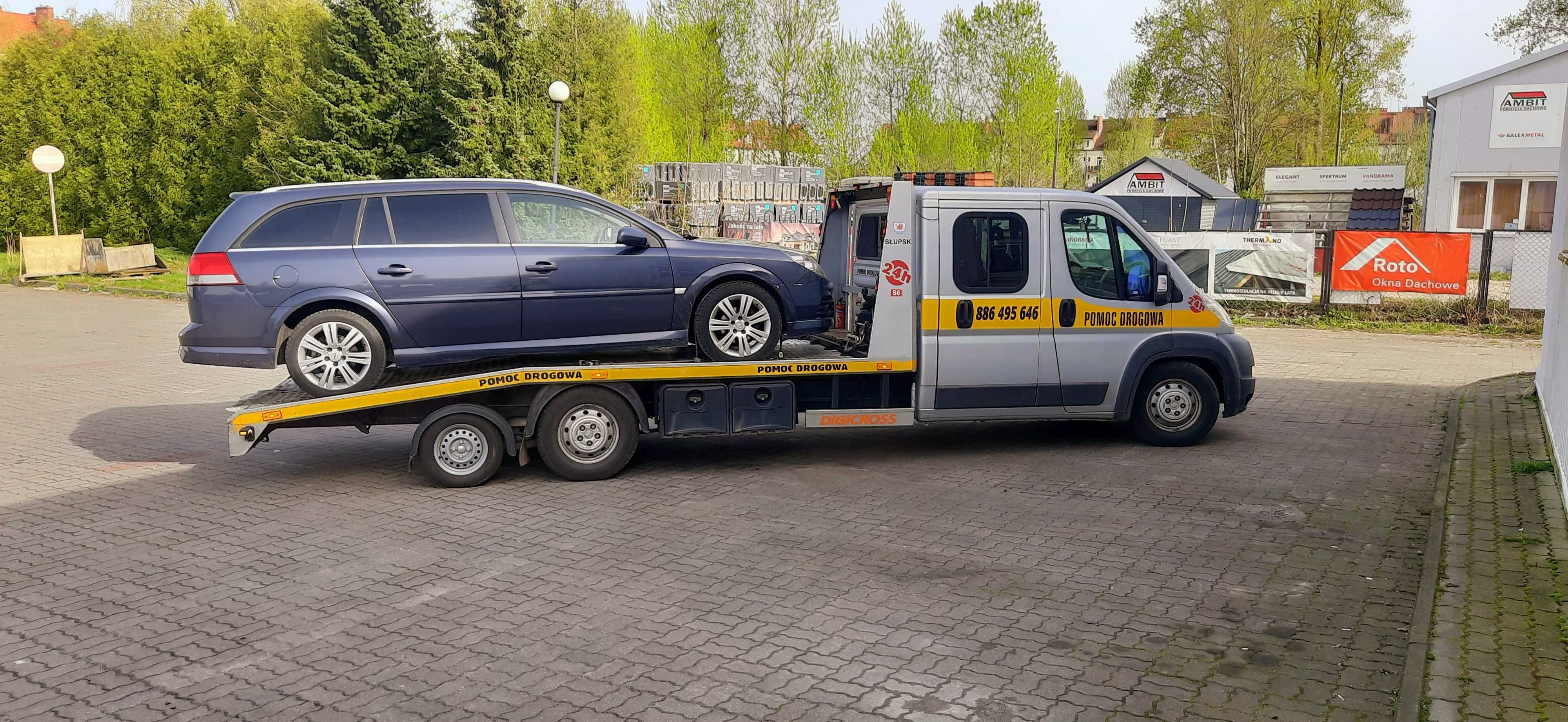 Autolaweta Pomoc Drogowa MobilnMechanik Transport Aut LAWETA Holowanie