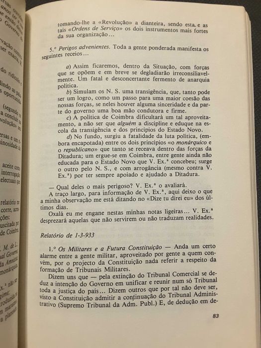 28 de Maio/ Relatórios para Salazar/ Armindo Monteiro-Salazar
