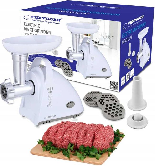 Maszynka Do Mielenia Mięsa Maszynka Do Kiełbasy Elektryczna + Końcówki