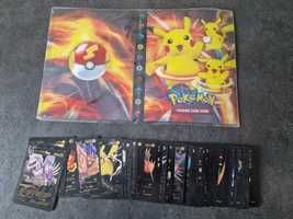Pokemon 3D album + 55 sztuk kart czarnych