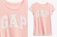 GAP różowa koszulka z błyszczącym logo 12 13 lat