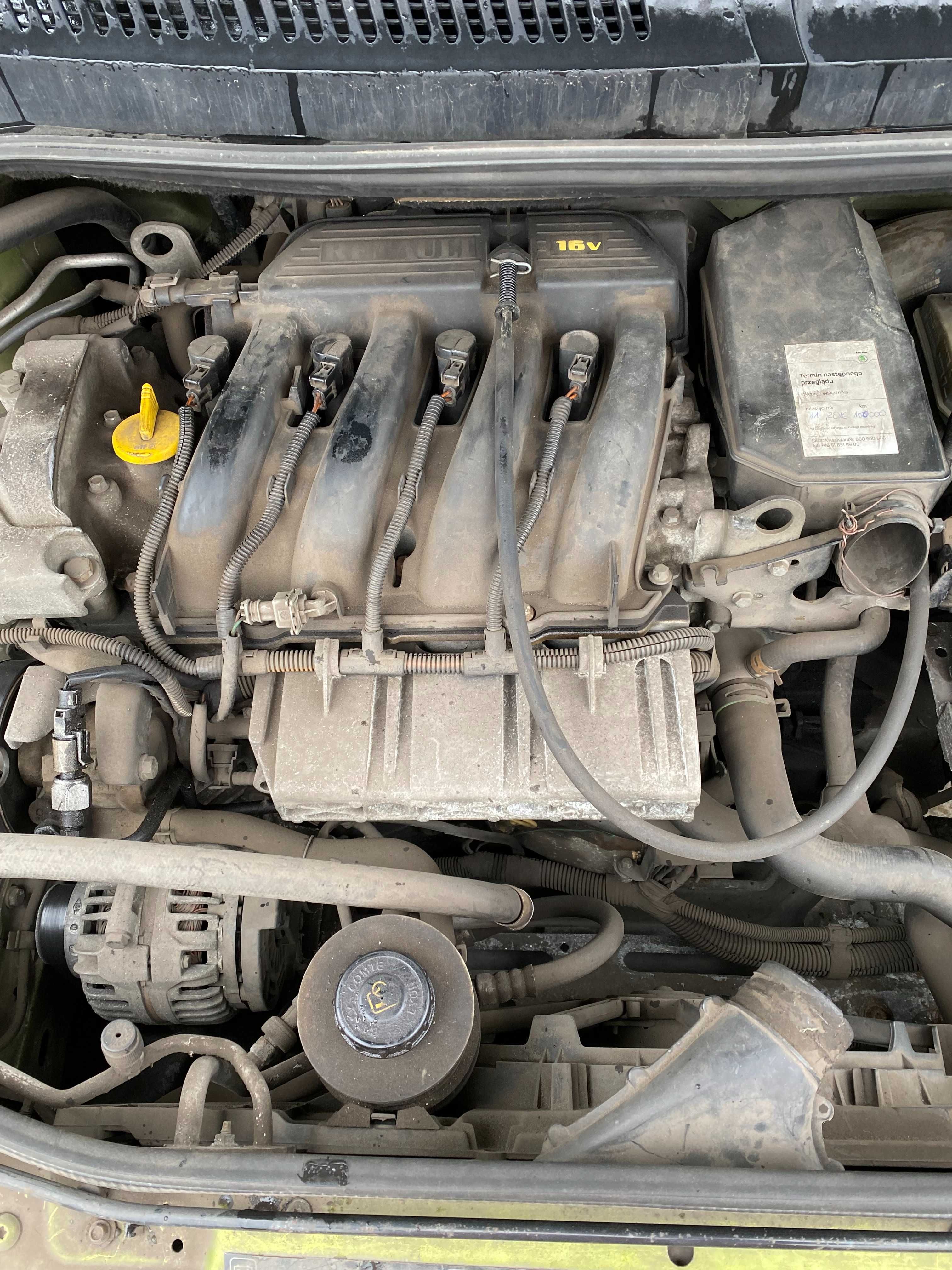 Silnik Kompletny 1.6 16V B Renault Scenic 1 I Megane 1 K4M A 7/00