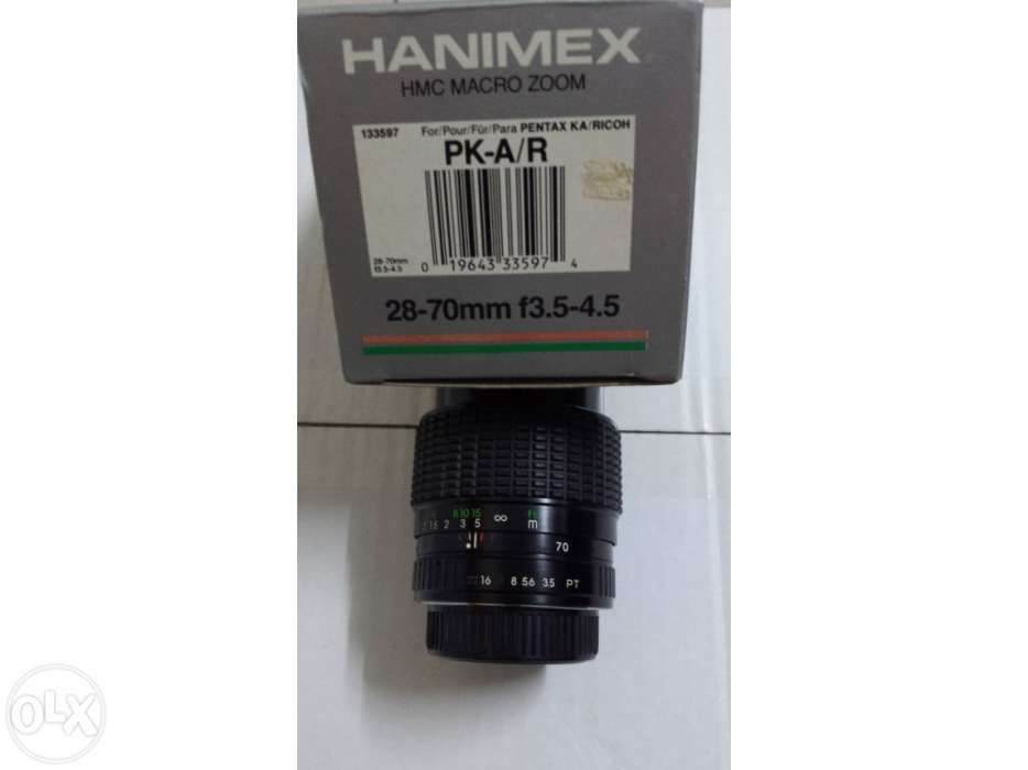 Objectiva Hanimex 28/70mm  para Pentax