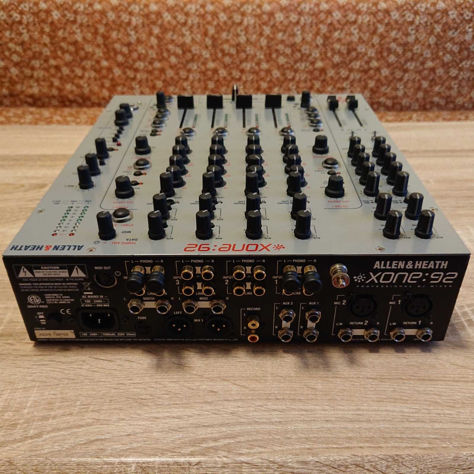 Professional DJ Mikser Allen & Heath Xone 92