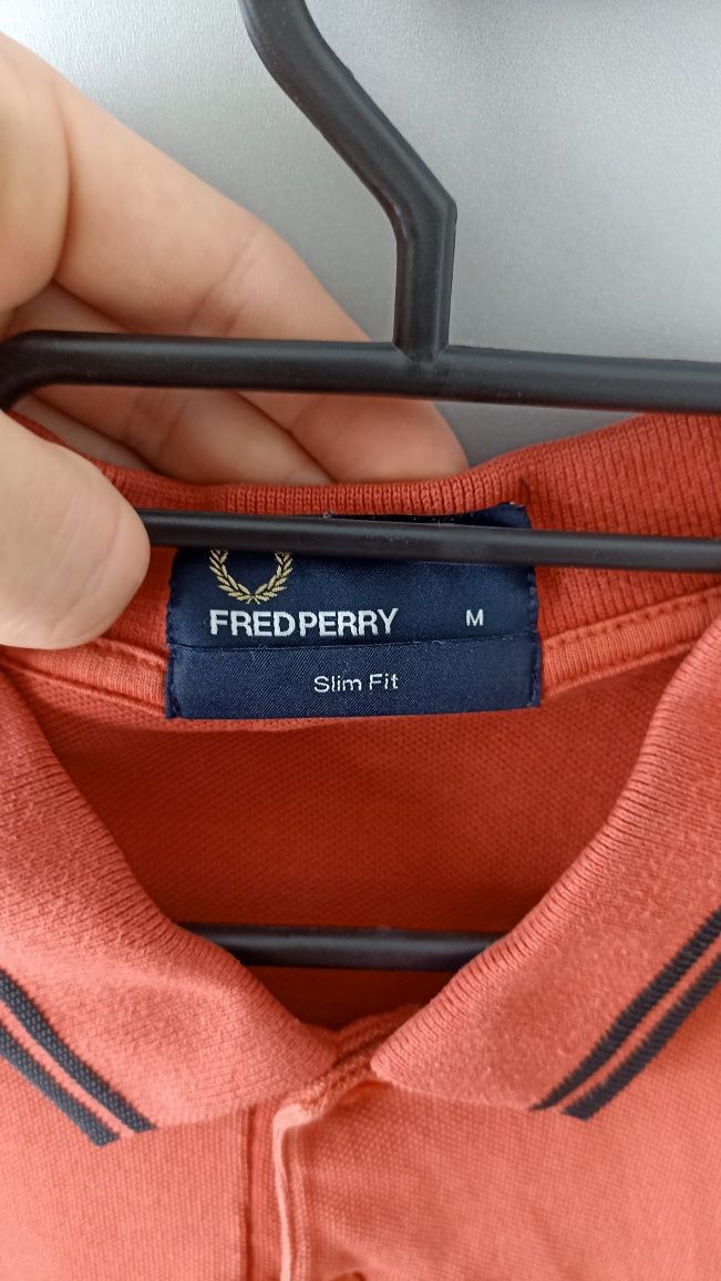 Koszulka czerwona męska polo Fred Perry