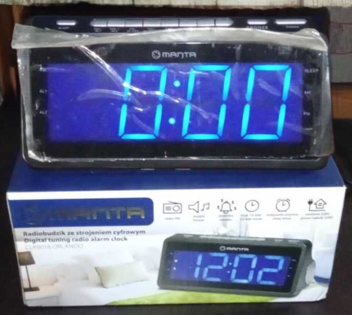 Rádio-despertador Manta CLK9016