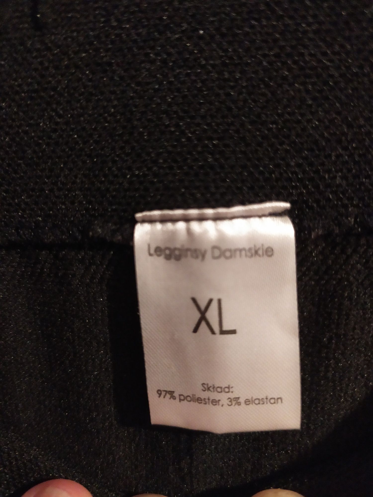 Legginsy damskie XL czarne