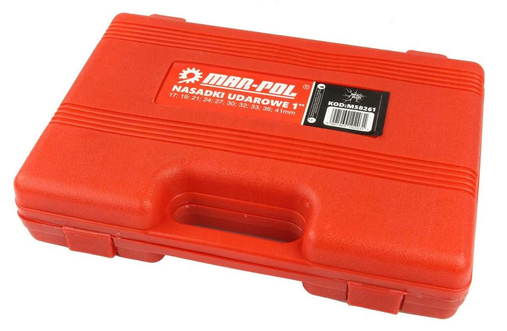 Klucze nasadowe udarowe 1" 17-41mm zestaw nasadek udarowych 10sztuk