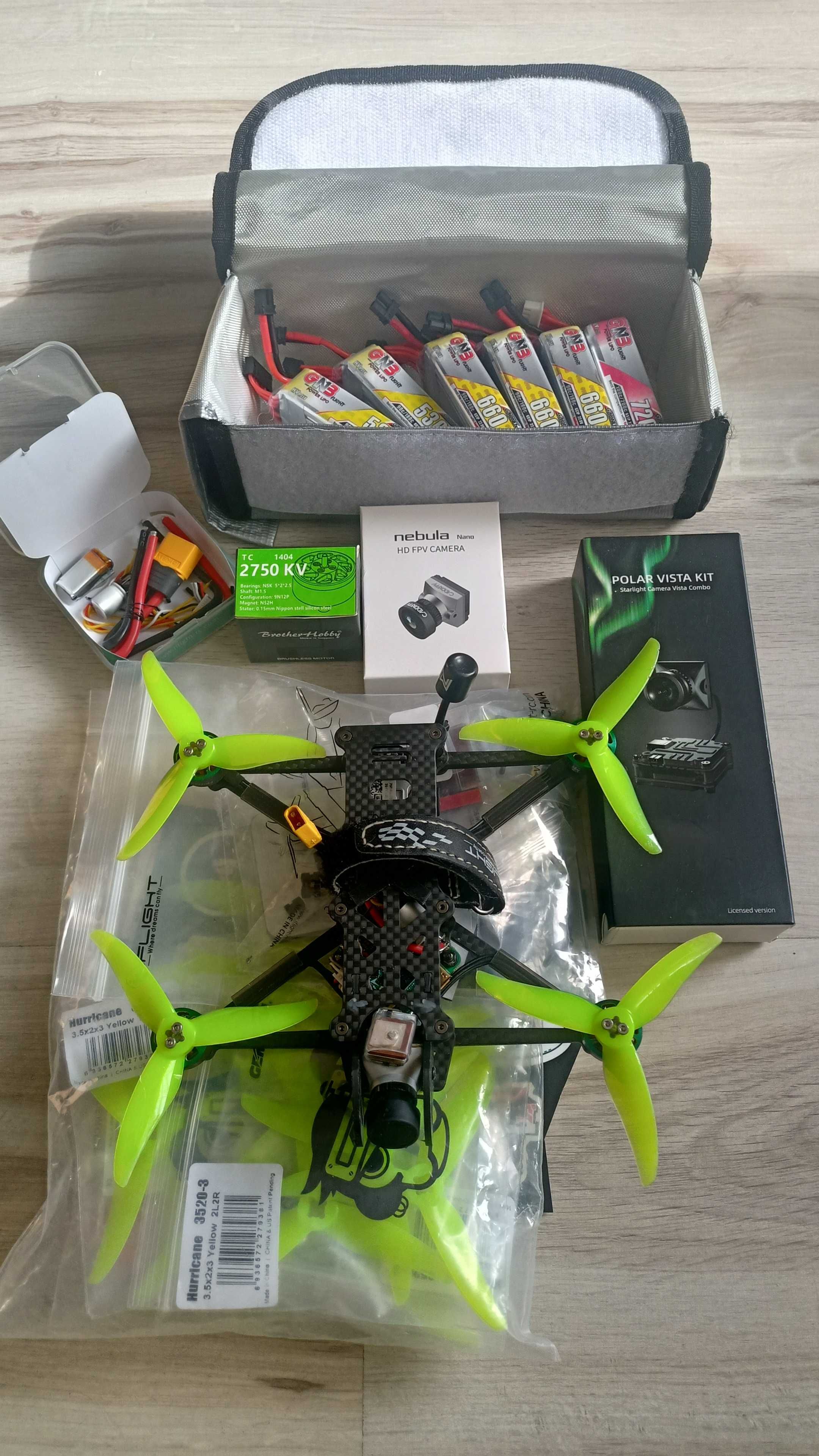 Dron FPV 3,5” Chris Rosser AOS Vista HD ExpressLRS GPS + akcesoria