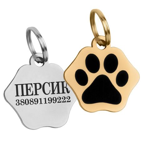 Адресник / жетон для собак / кошек Медальйон гравировка для кота Киев