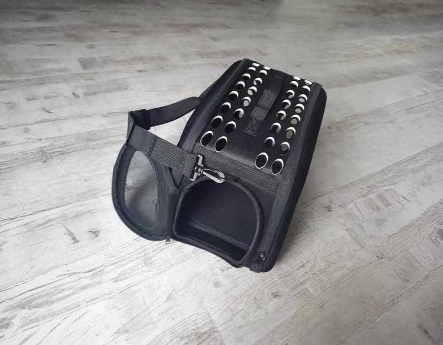 Сумка-переноска для тварин котів  собак кроликів чорна