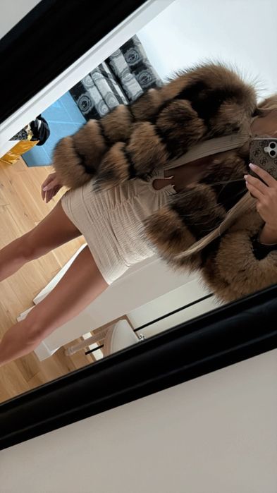 Futro szop naturalne Lis s m kurtka kozuch