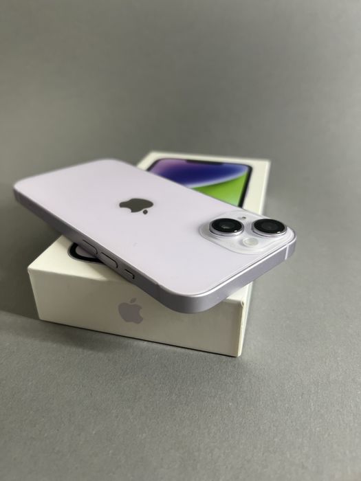 Iphone 14 - 128GB kondycja 100% baterii fioletowy