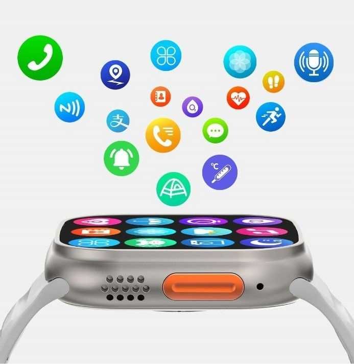 Zegarek Smartwatch sms Rozmowy Ultra 8 powiadomienia FB Indukcja