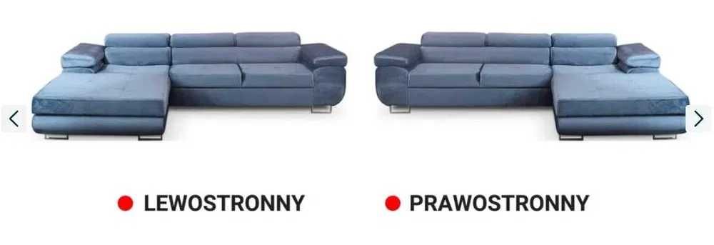 Narożnik ALEX, zmywalna tkanina rogówka, USB, kanapa, GRATIS